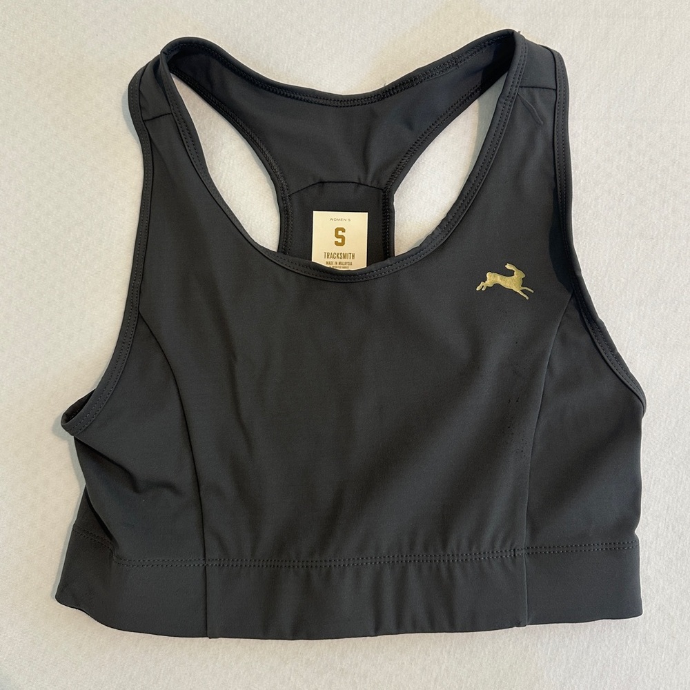 Tracksmith Allston Bra Dark Gray color size Small
